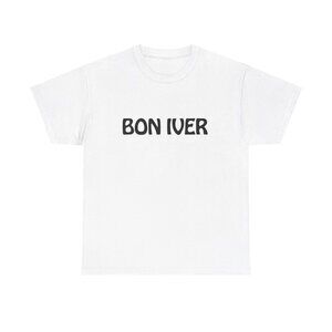 Bon Iver - logo White Unisex T-shirt
